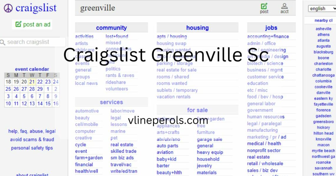 Craigslist Greenville Sc