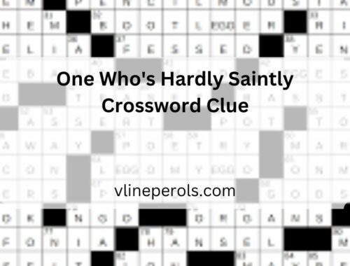 One Who's Hardly Saintly Crossword Clue